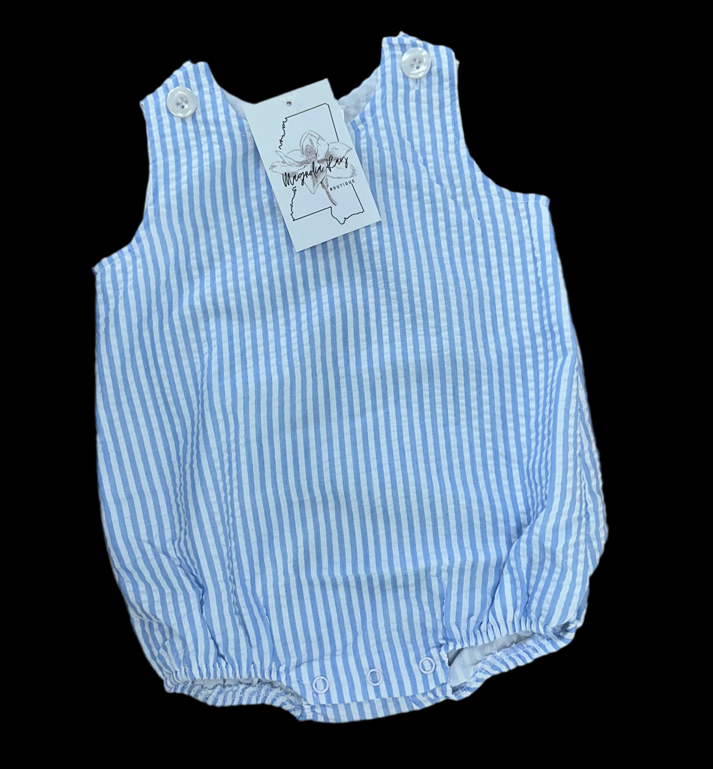 Blue Seersucker Sun Bubble