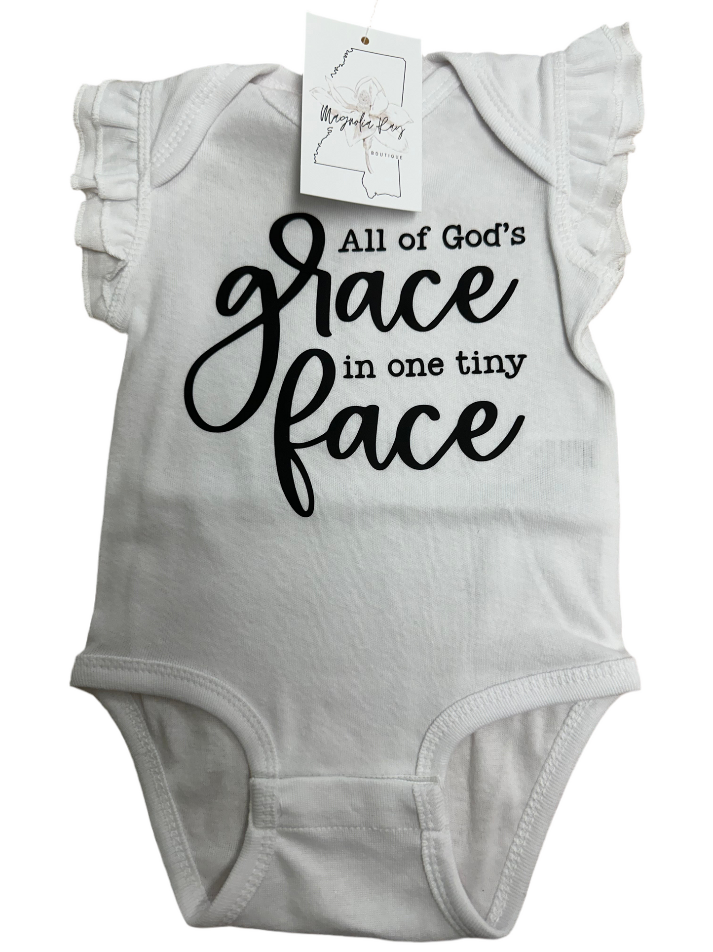 Girls “all of God’s grace” onesie