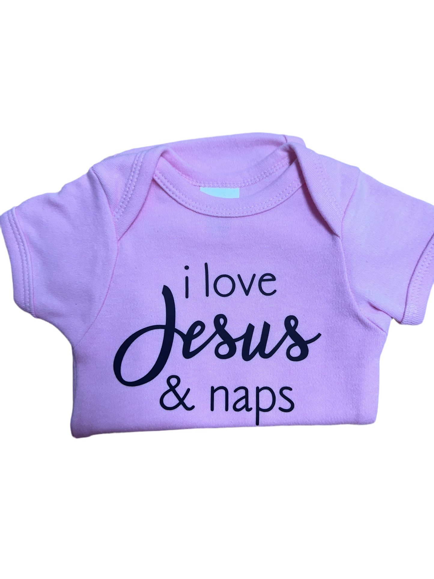 Girls “I love Jesus and naps” onesie