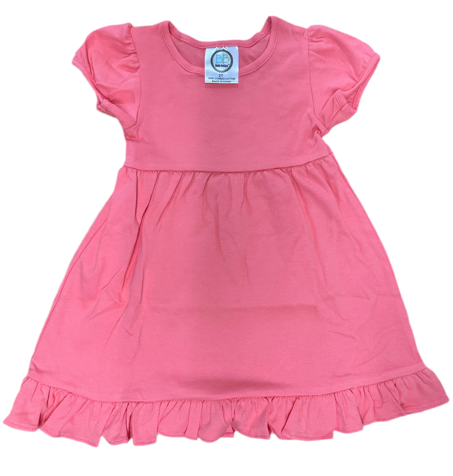 Empire waist ruffle dress