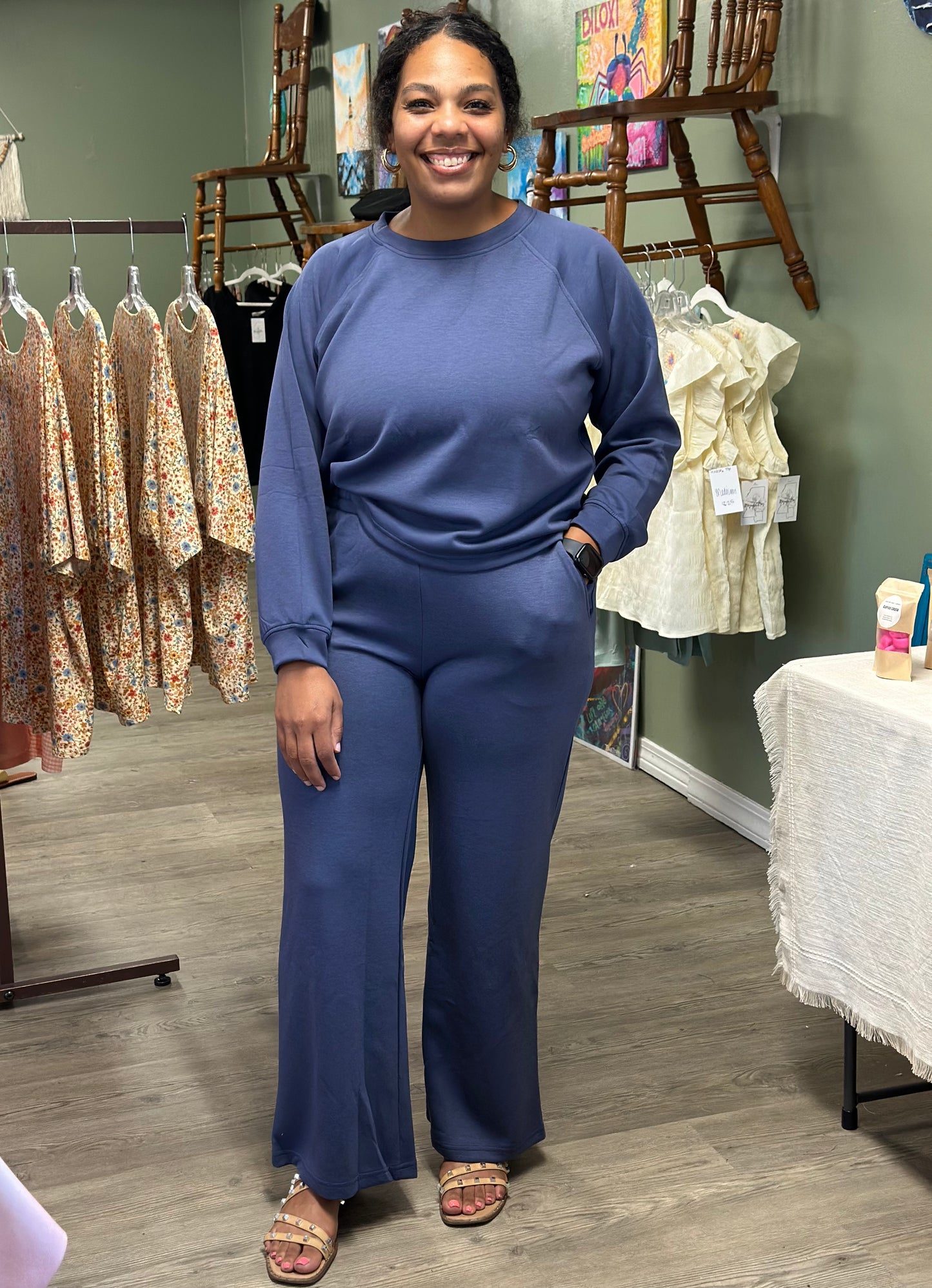 Scuba Style Pullover and Pants Set