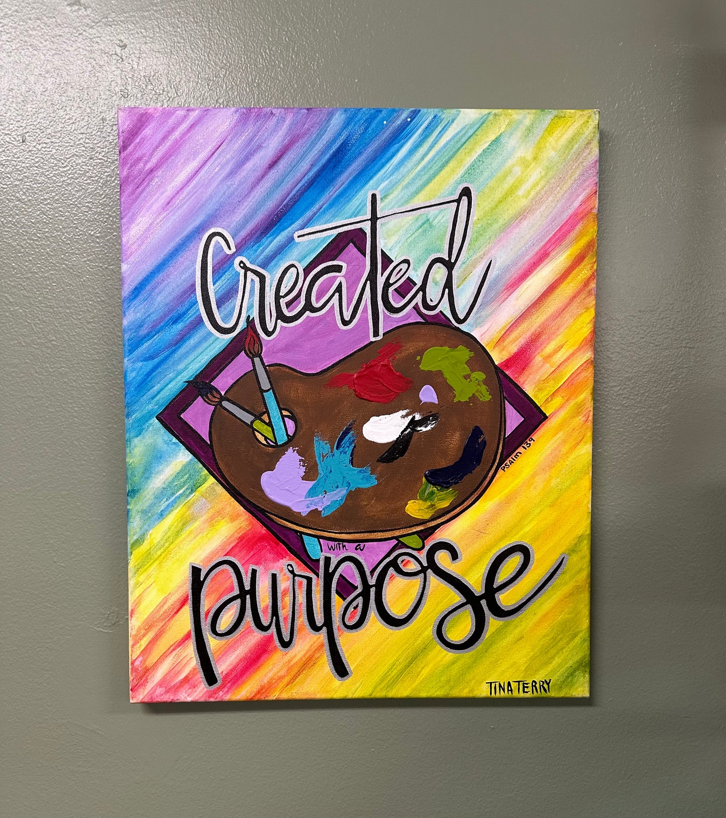 Created with a purpose painting