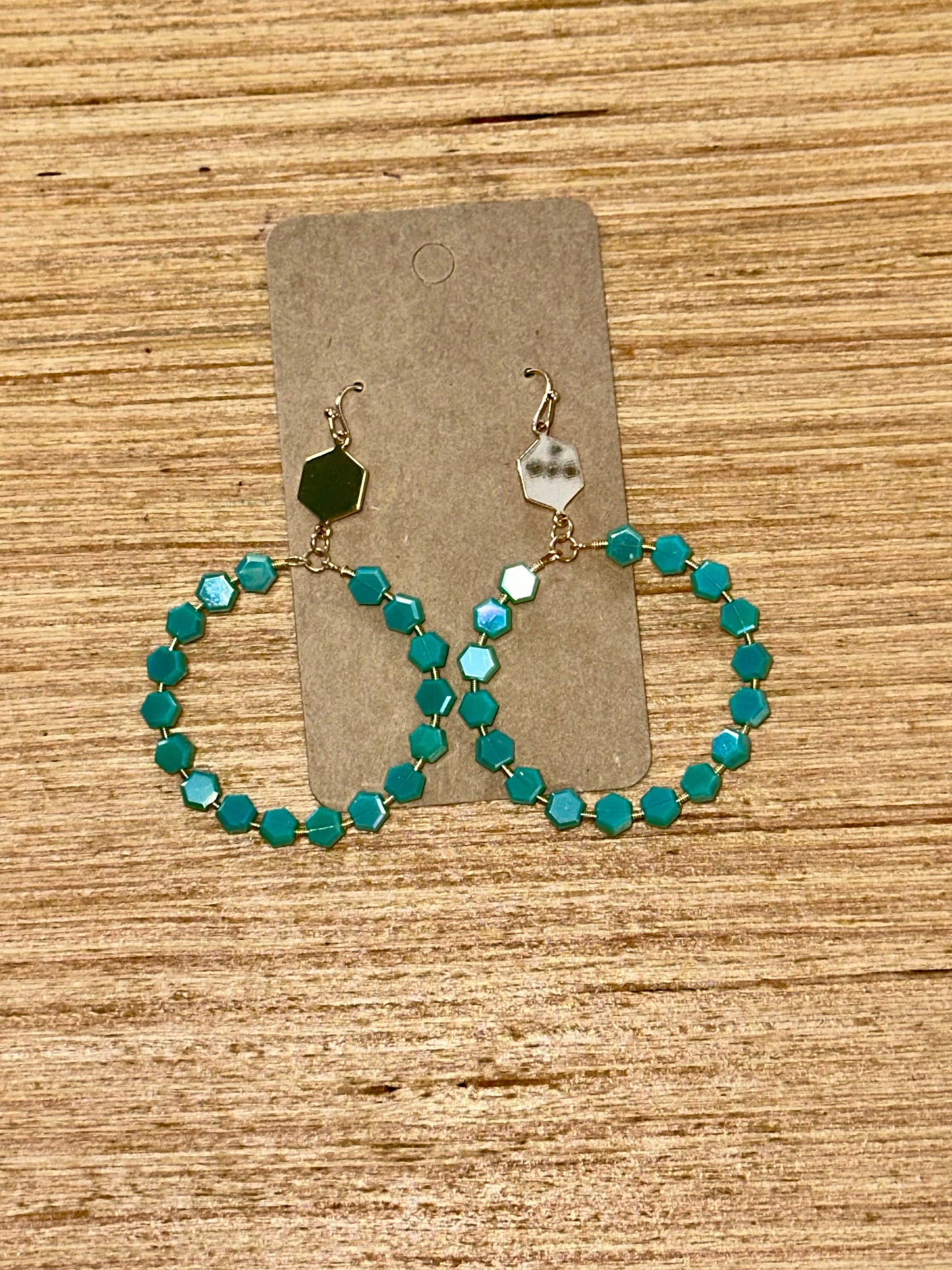 Turquoise hoops