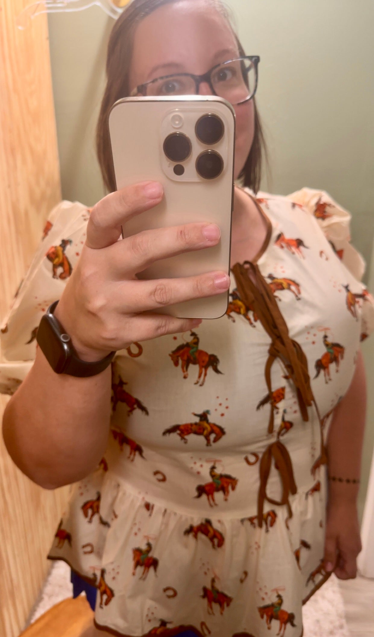 Cowboy & Horseshoes Top