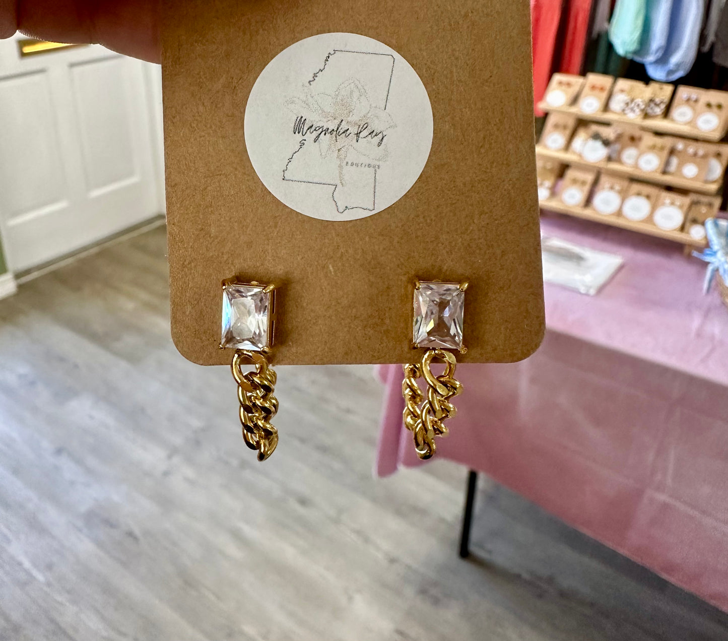 Luxe Link Diamond Earrings