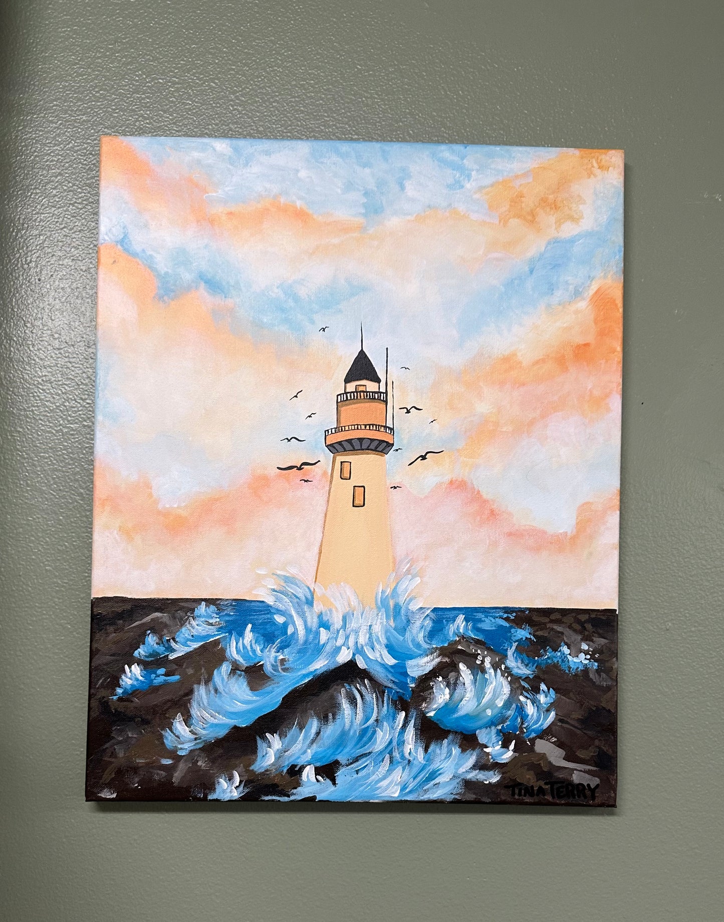 Lighthouse painting