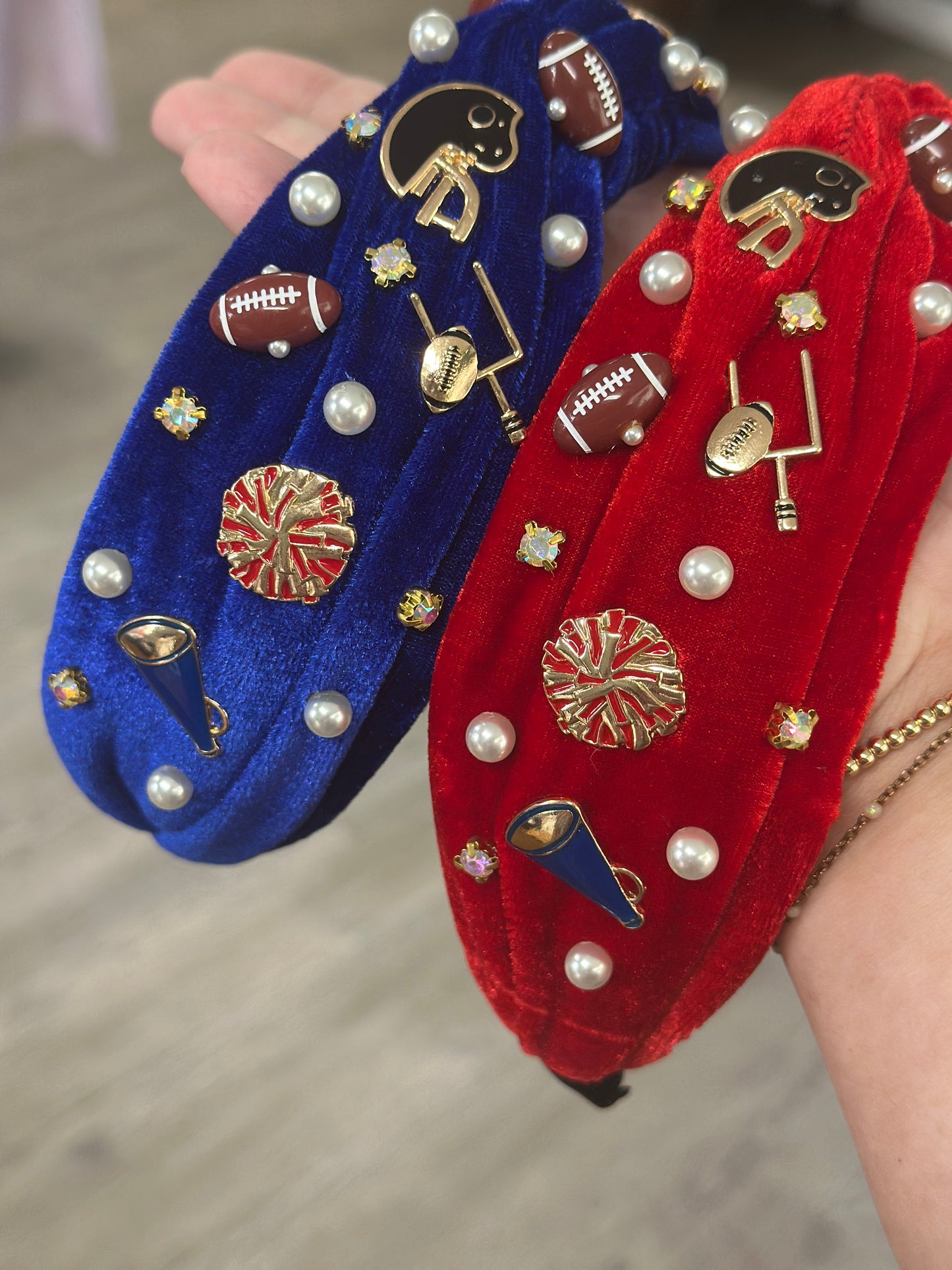 Velvet football headband