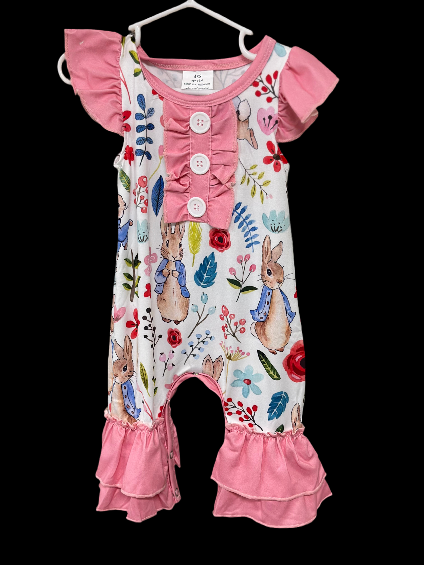 Girls Peter rabbit romper