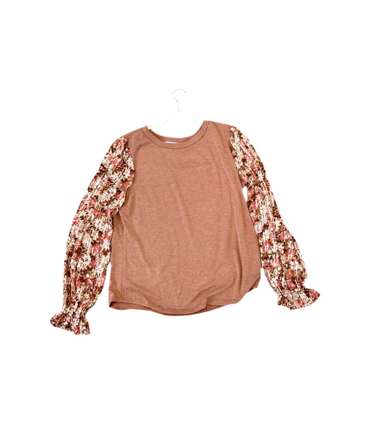 Ash rose floral top