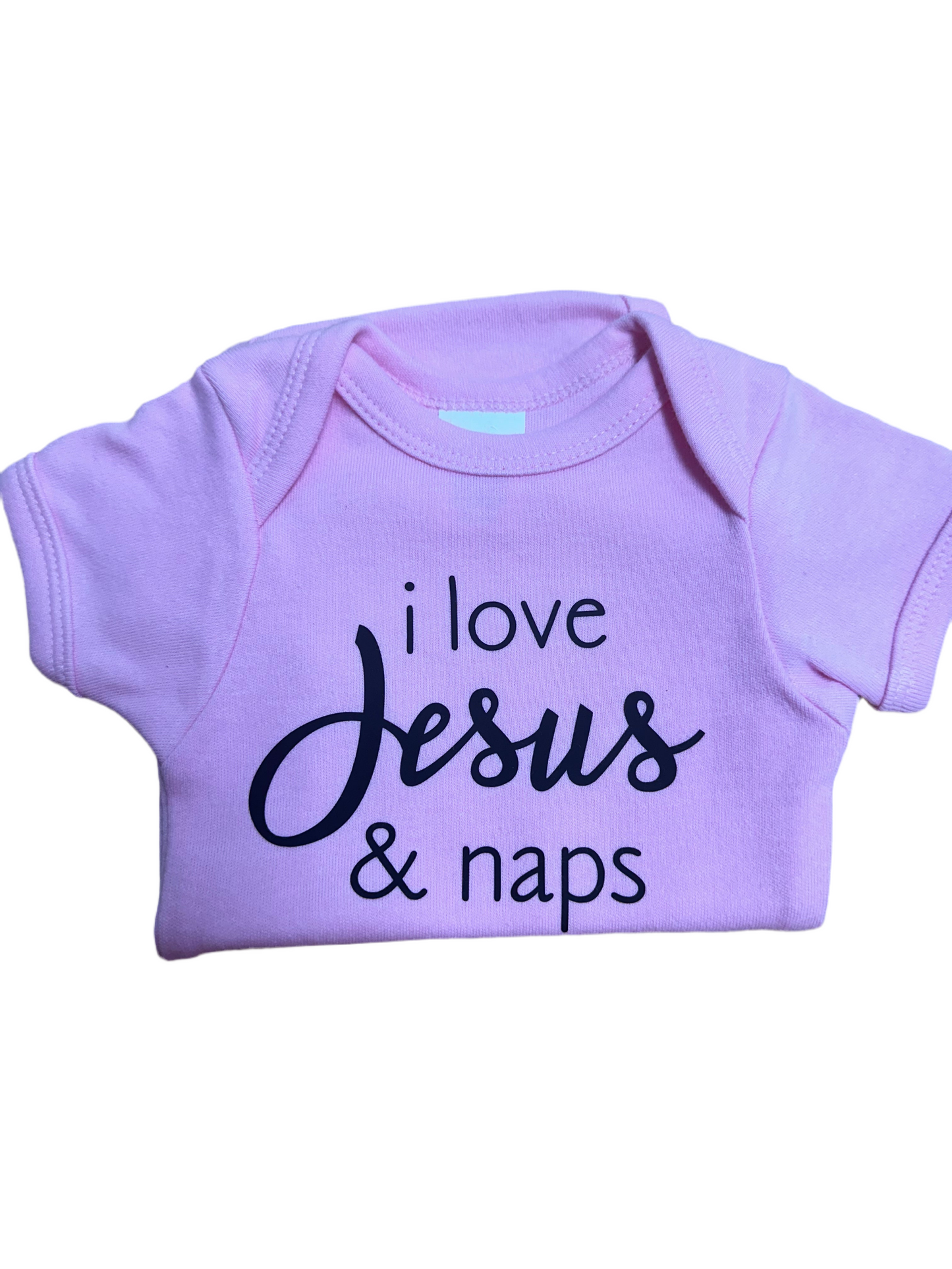 Girls “I love Jesus and naps” onesie (KC)