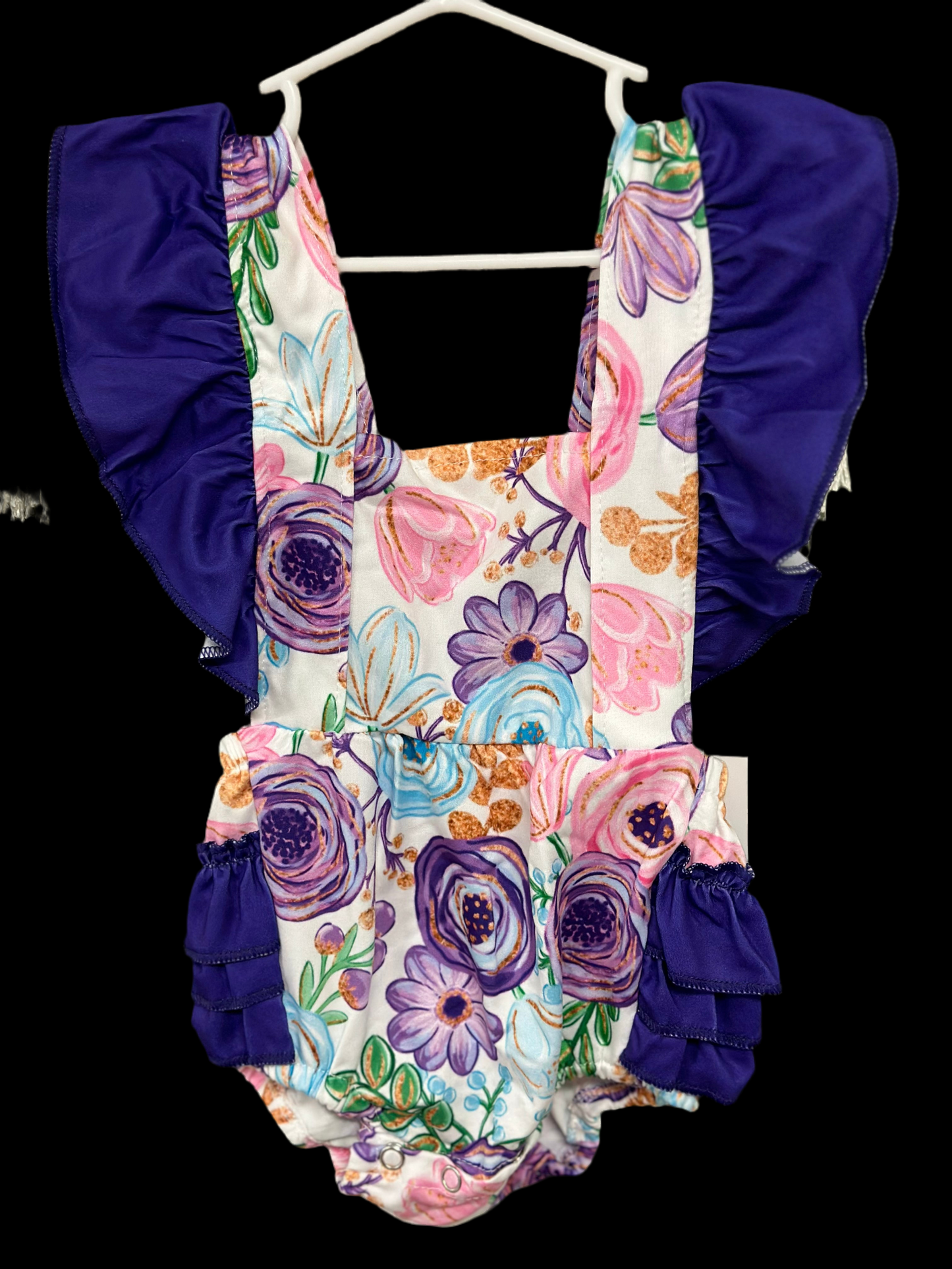 Girls floral onesie