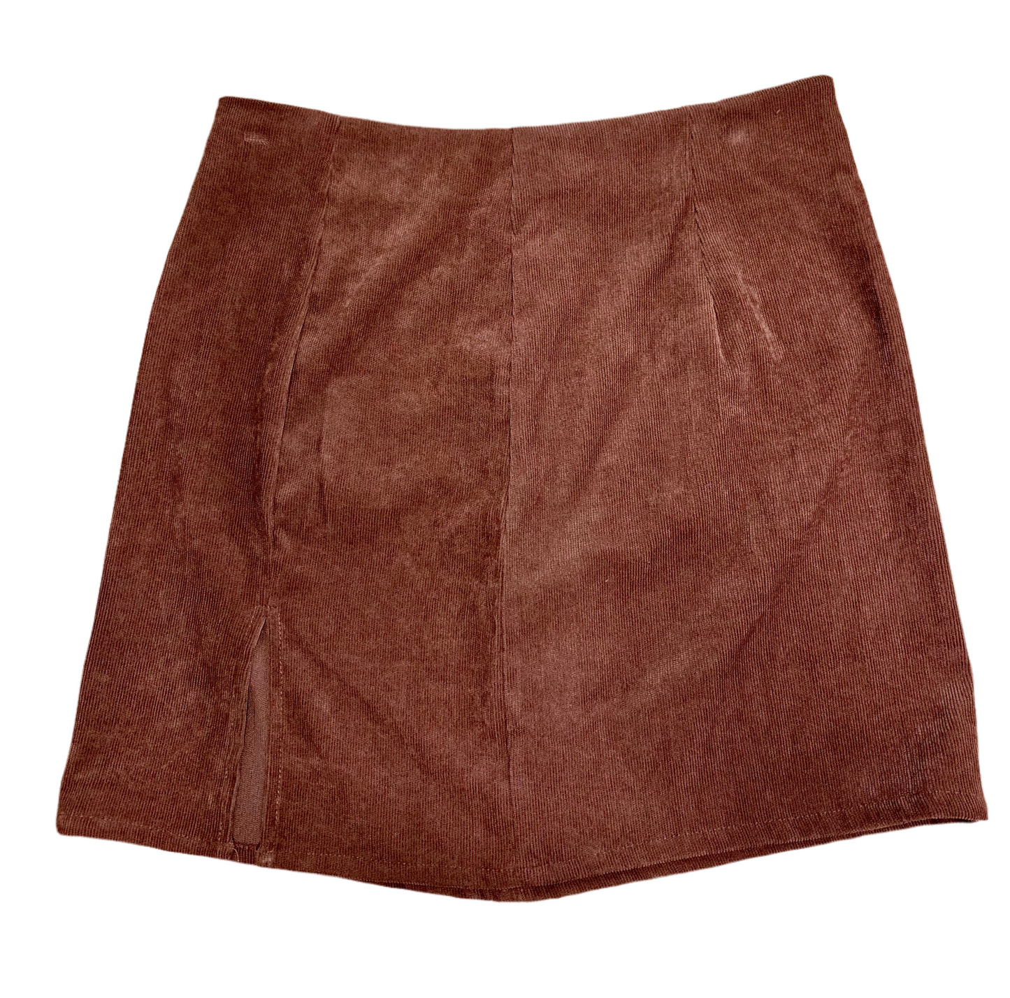 Brown corduroy skirt