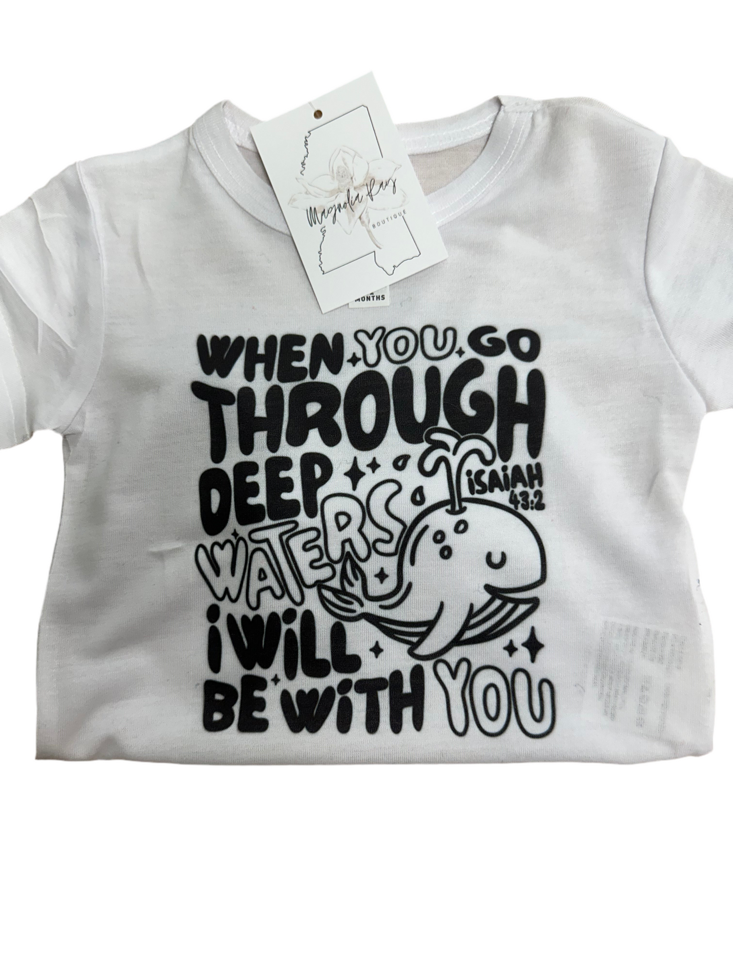 Isiah 43:2 onesie (KC)