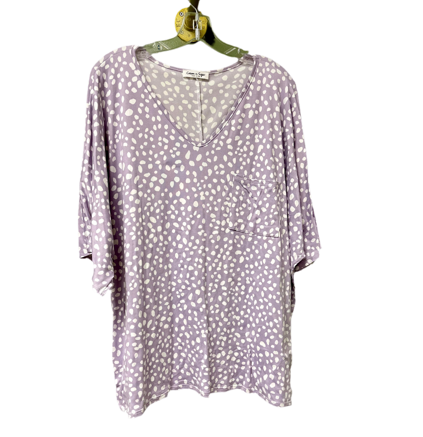 Lavender leopard top