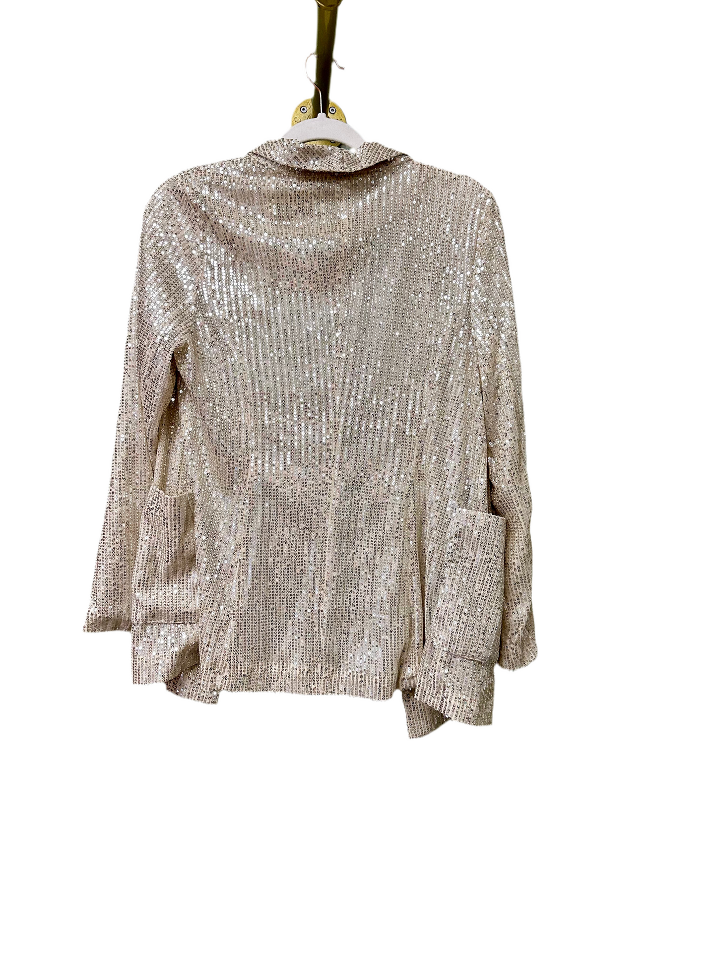 Champagne sequin blazer