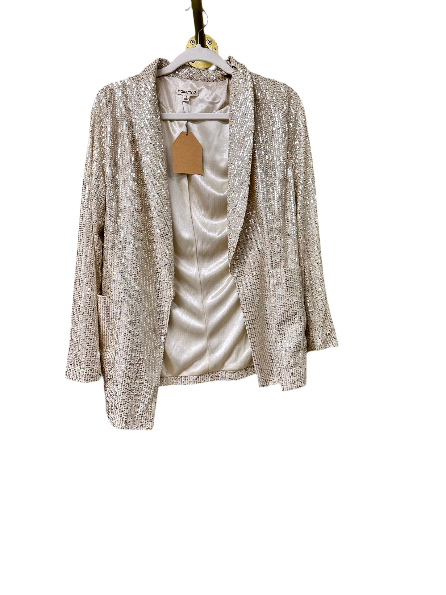 Champagne sequin blazer