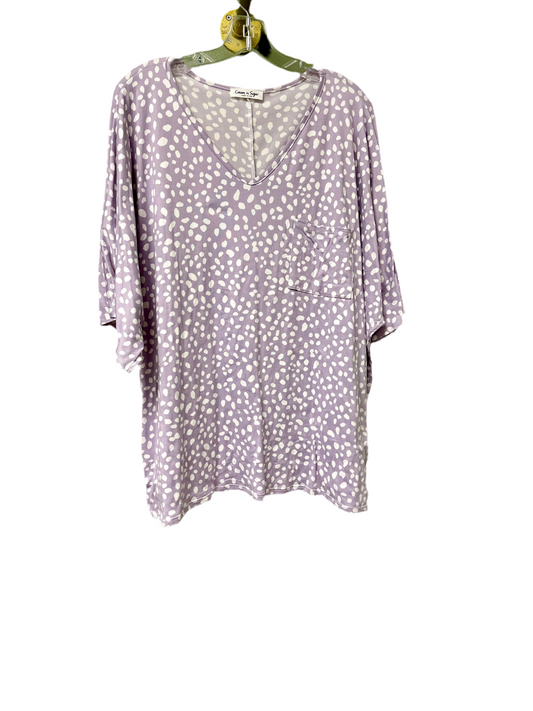 Lavender leopard top