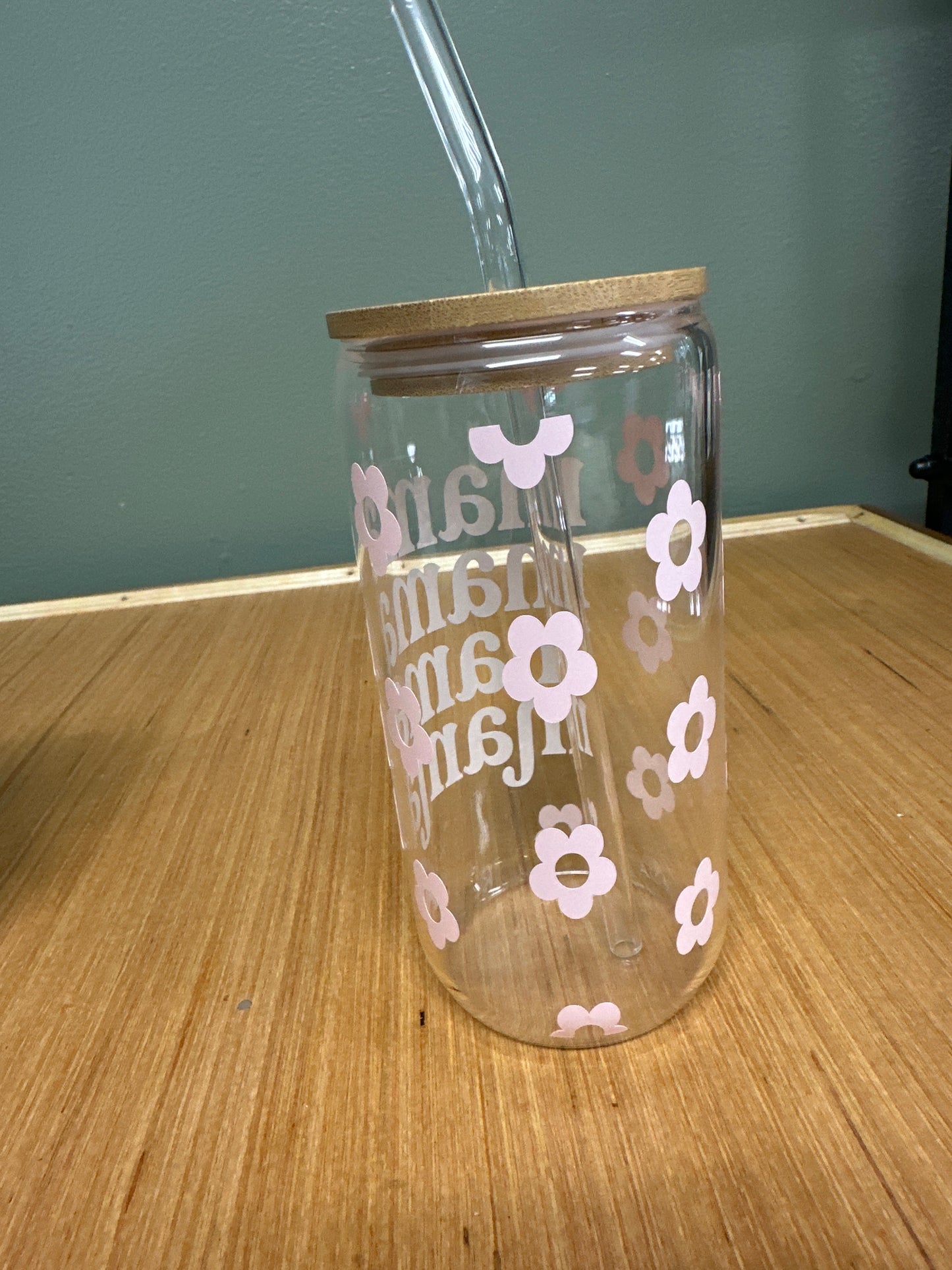 Libby “mama” cup with flowers