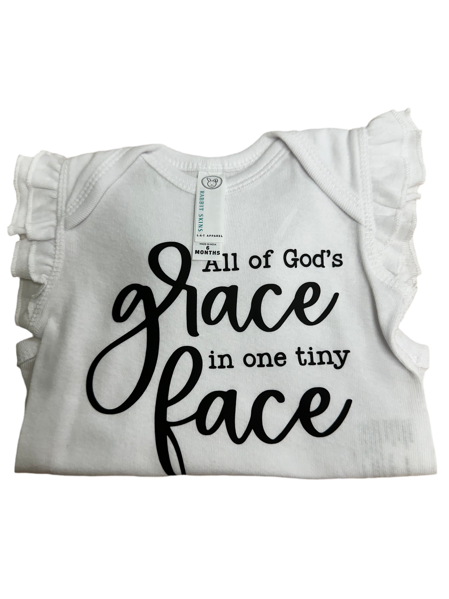 Girls “all of God’s grace” onesie (KC)