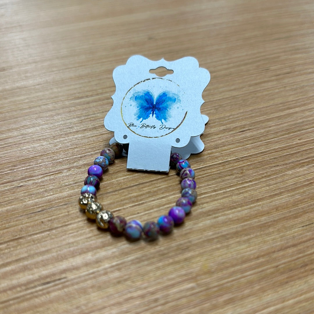 Blue butterfly baby bracelets