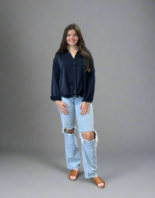 Umgee front tie long sleeve