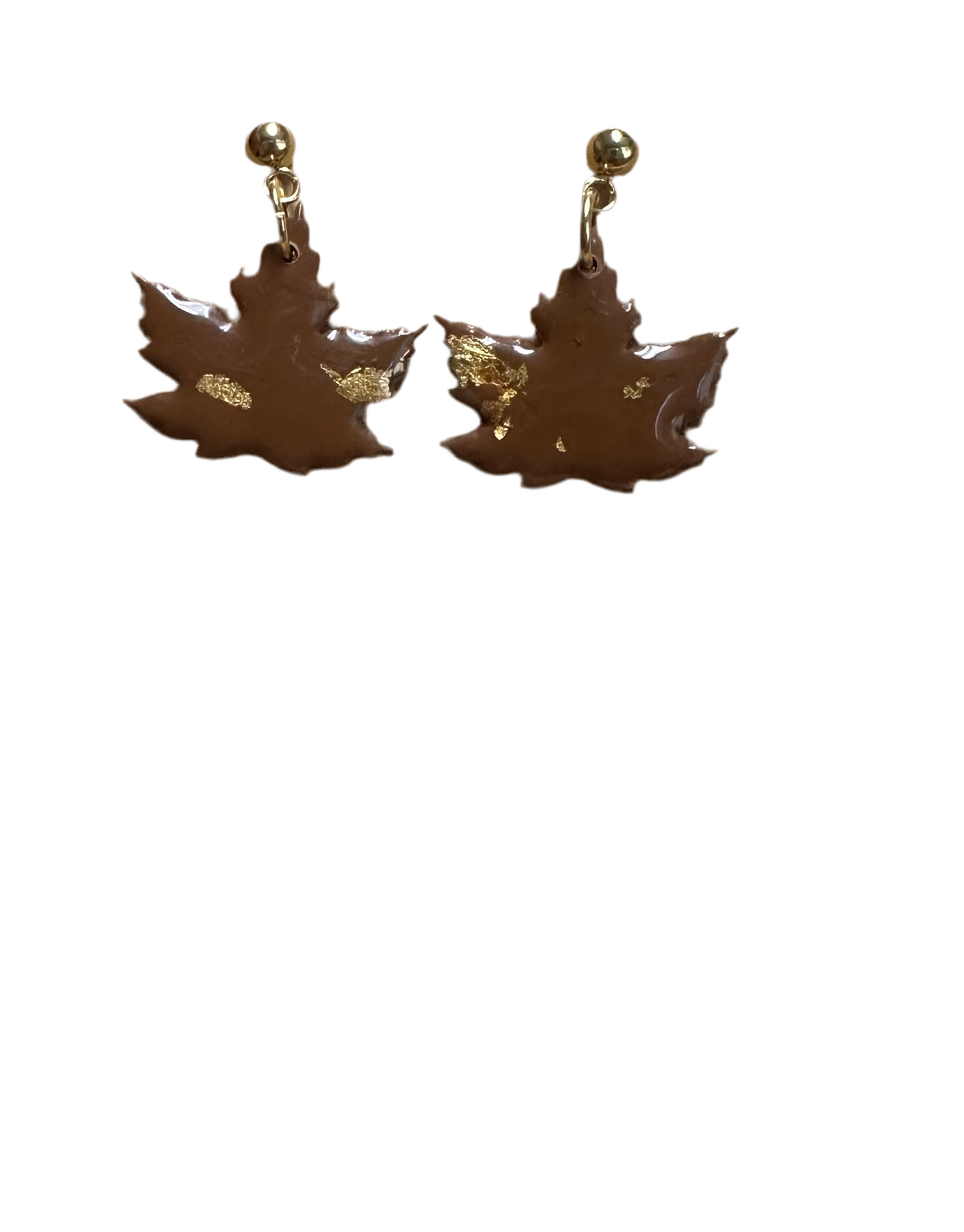 Brown Leave Earrings (Sadie)