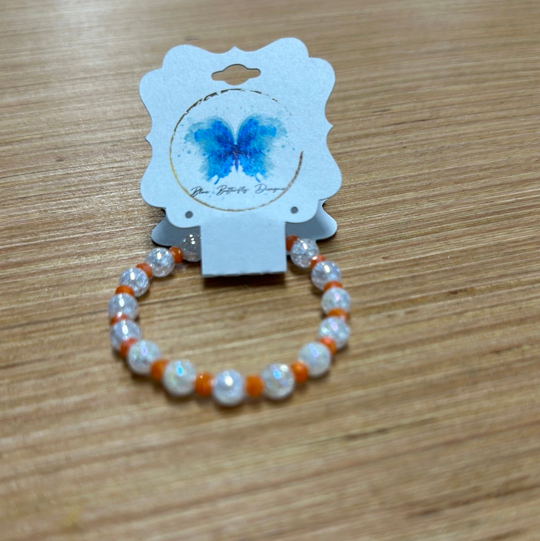 Blue butterfly baby bracelets