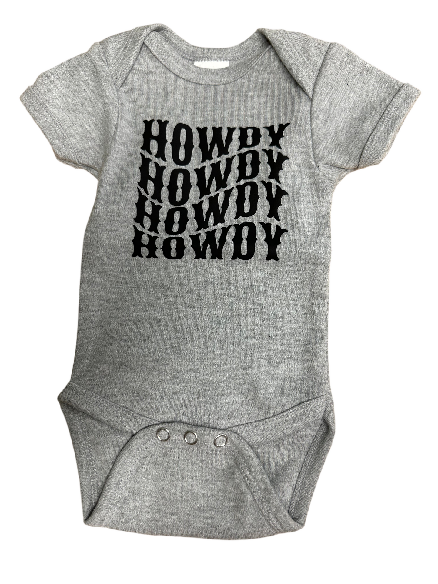 Baby “HOWDY” onesie (KC)