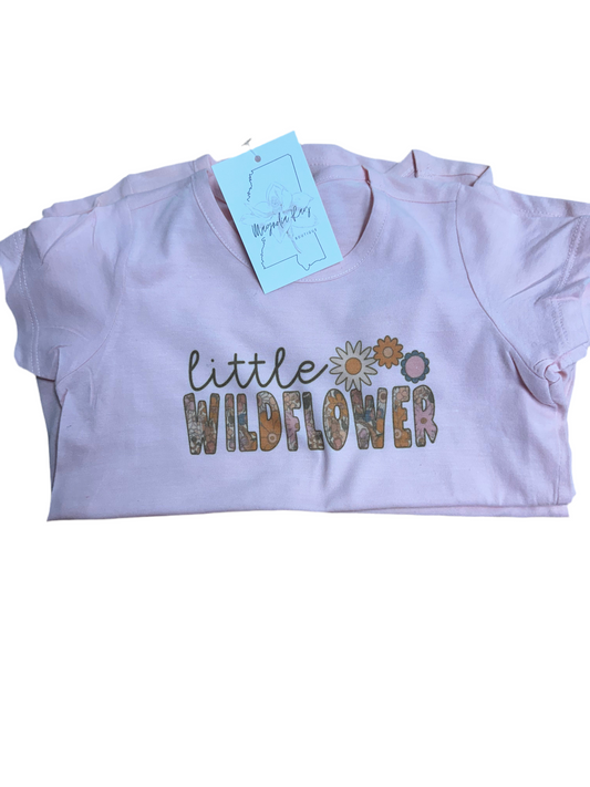 Girls “little wildflower” tee (KC)