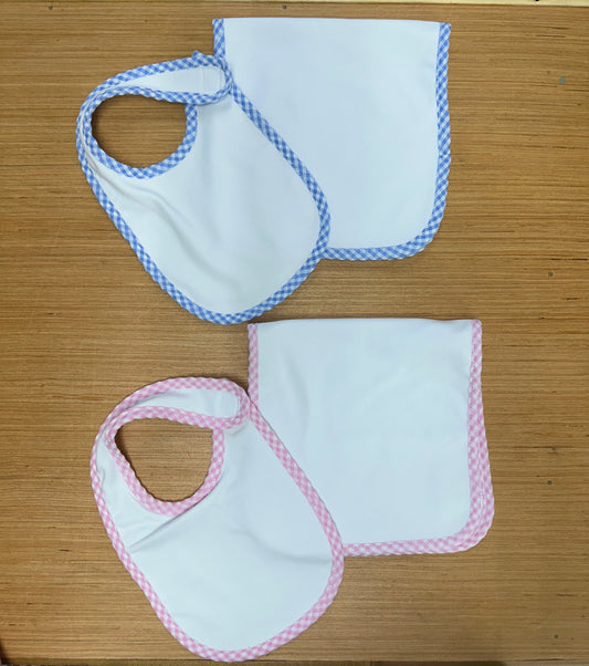 Gingham bibs