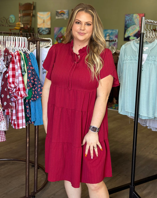 Maroon dress