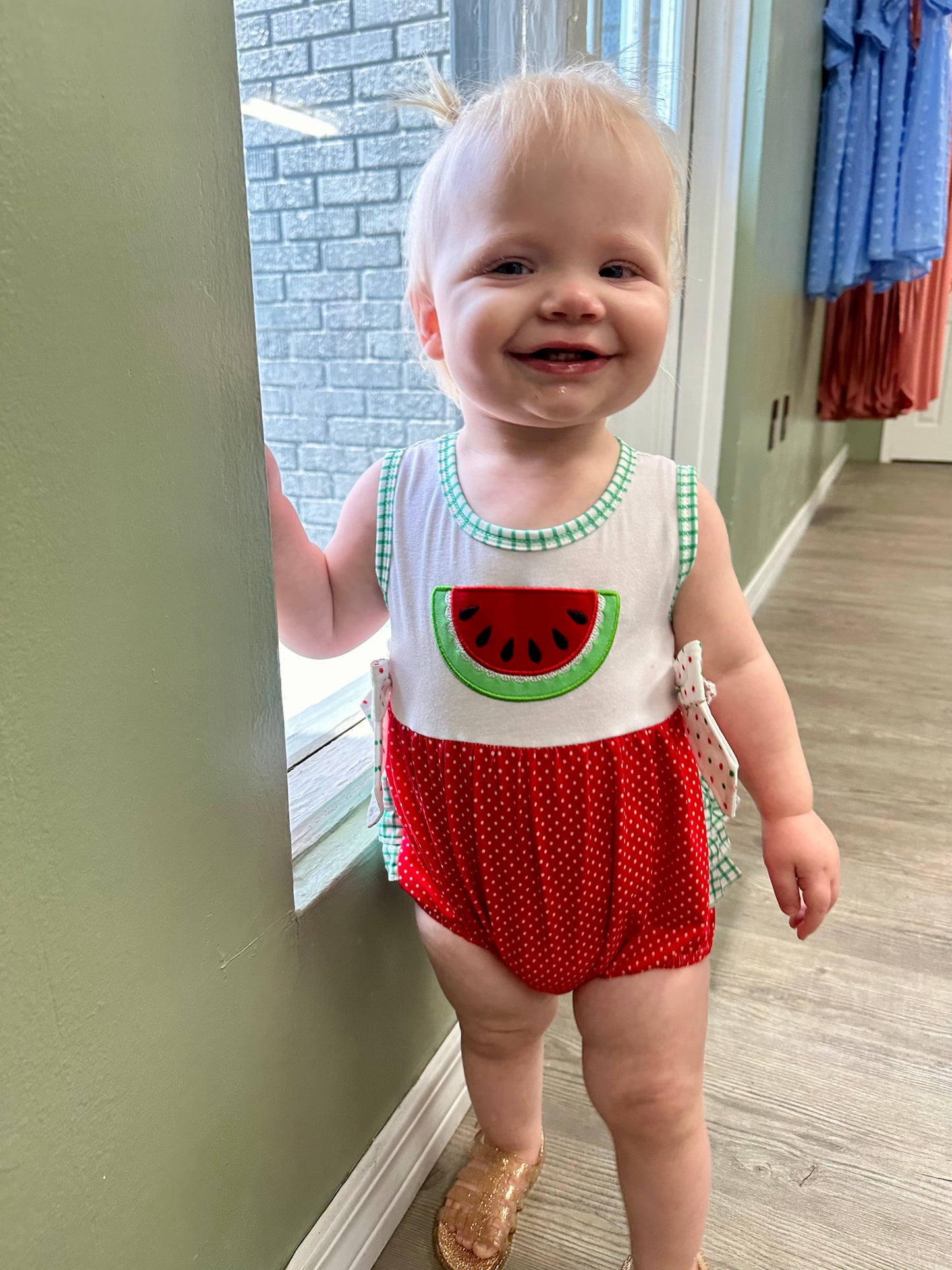 Girl’s watermelon onesie