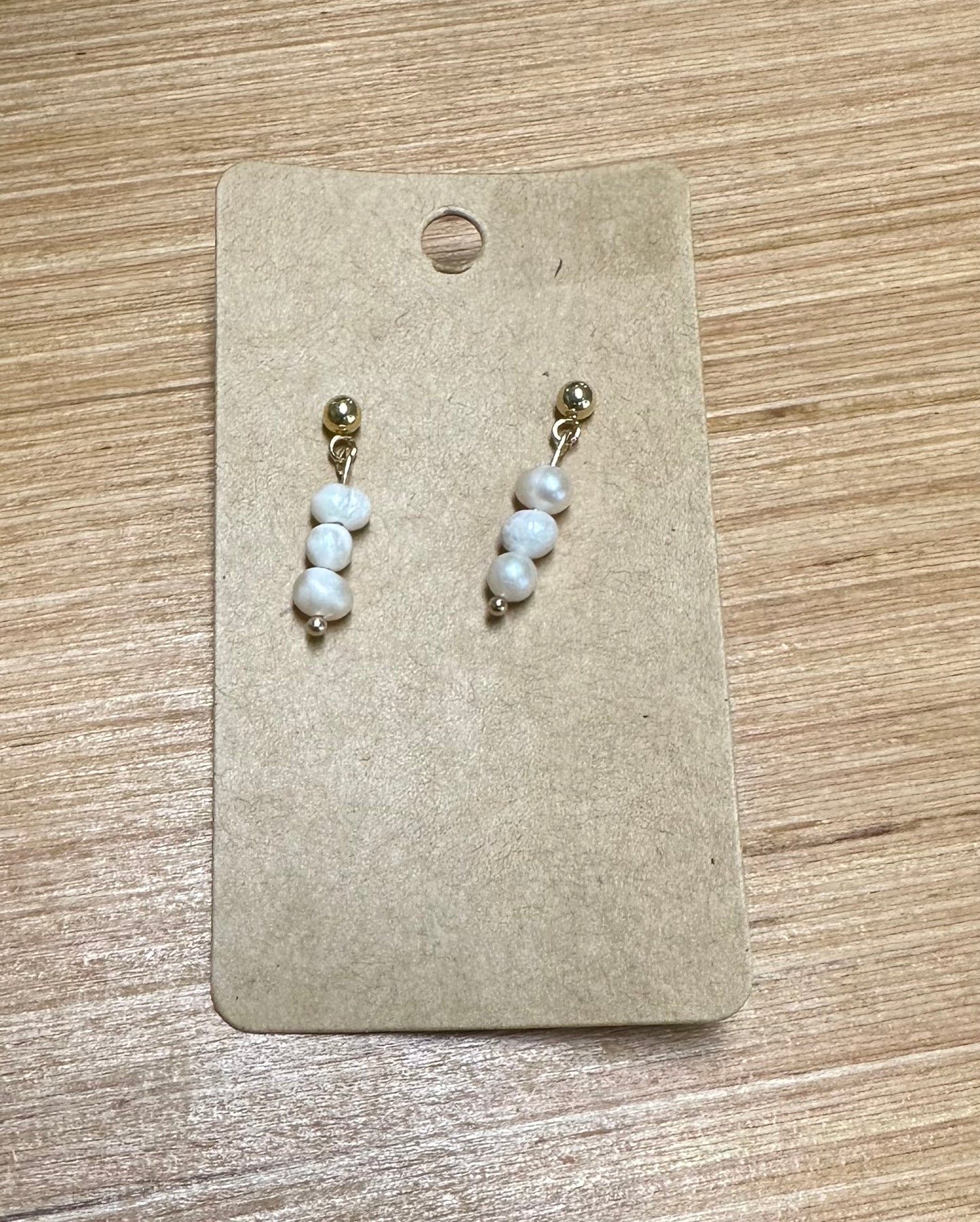 Small Pearl Dangle Earrings (Sadie)