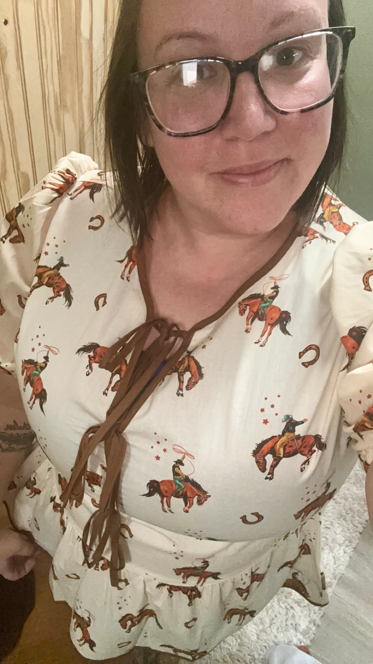 Cowboy & Horseshoes Top