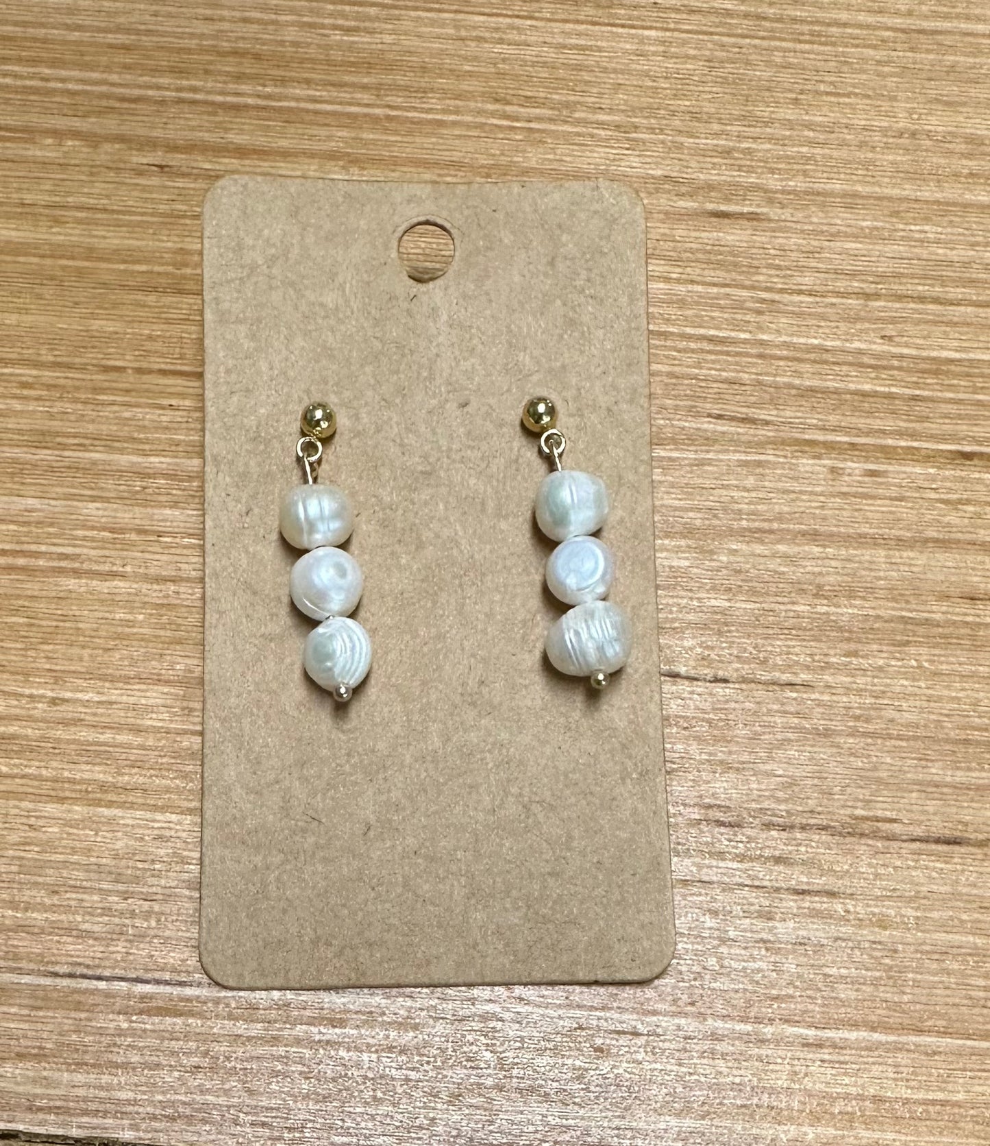 Big Pearl Dangle Earrings (Sadie)