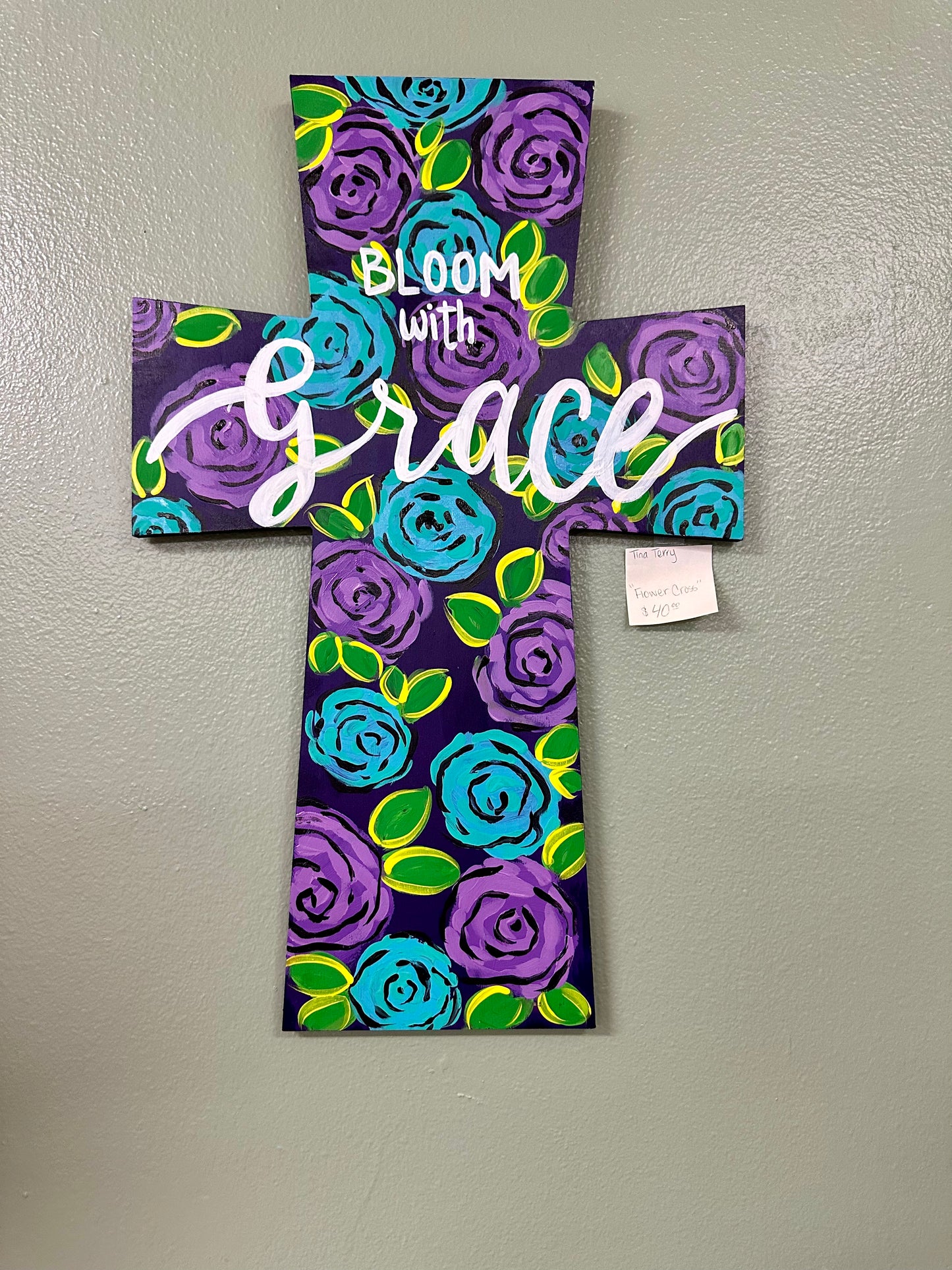 Bloom with grace cross (Tina)