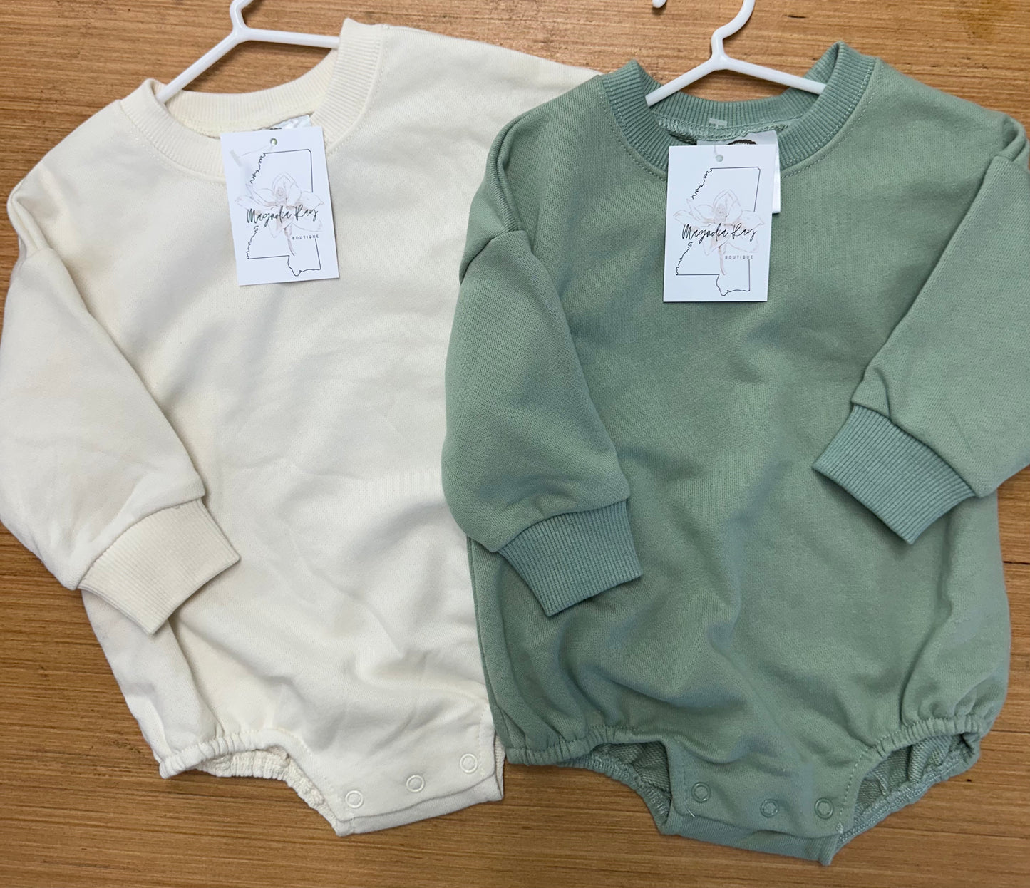 Unisex Long sleeve Bubble Romper