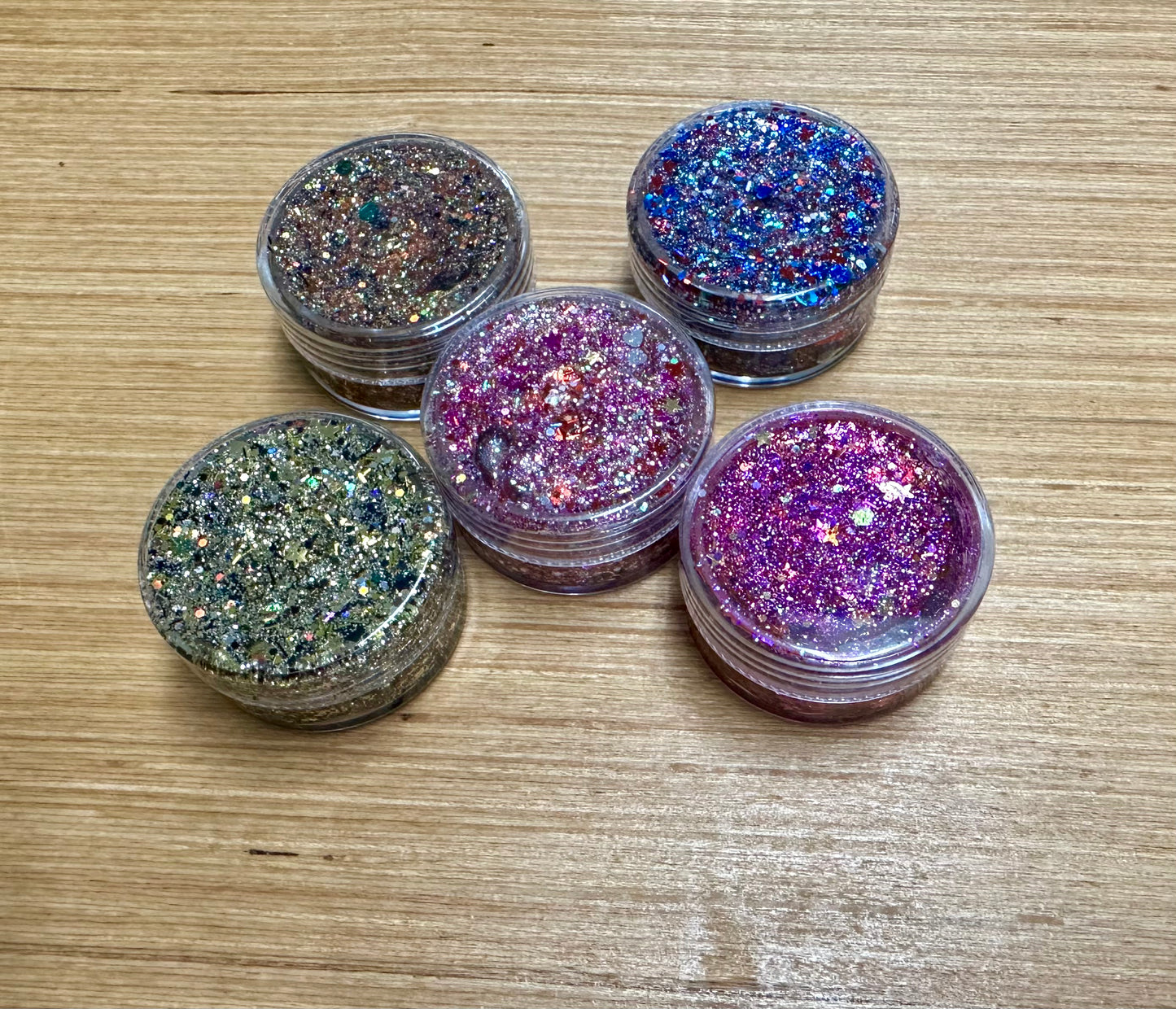 Hair/body gel glitter