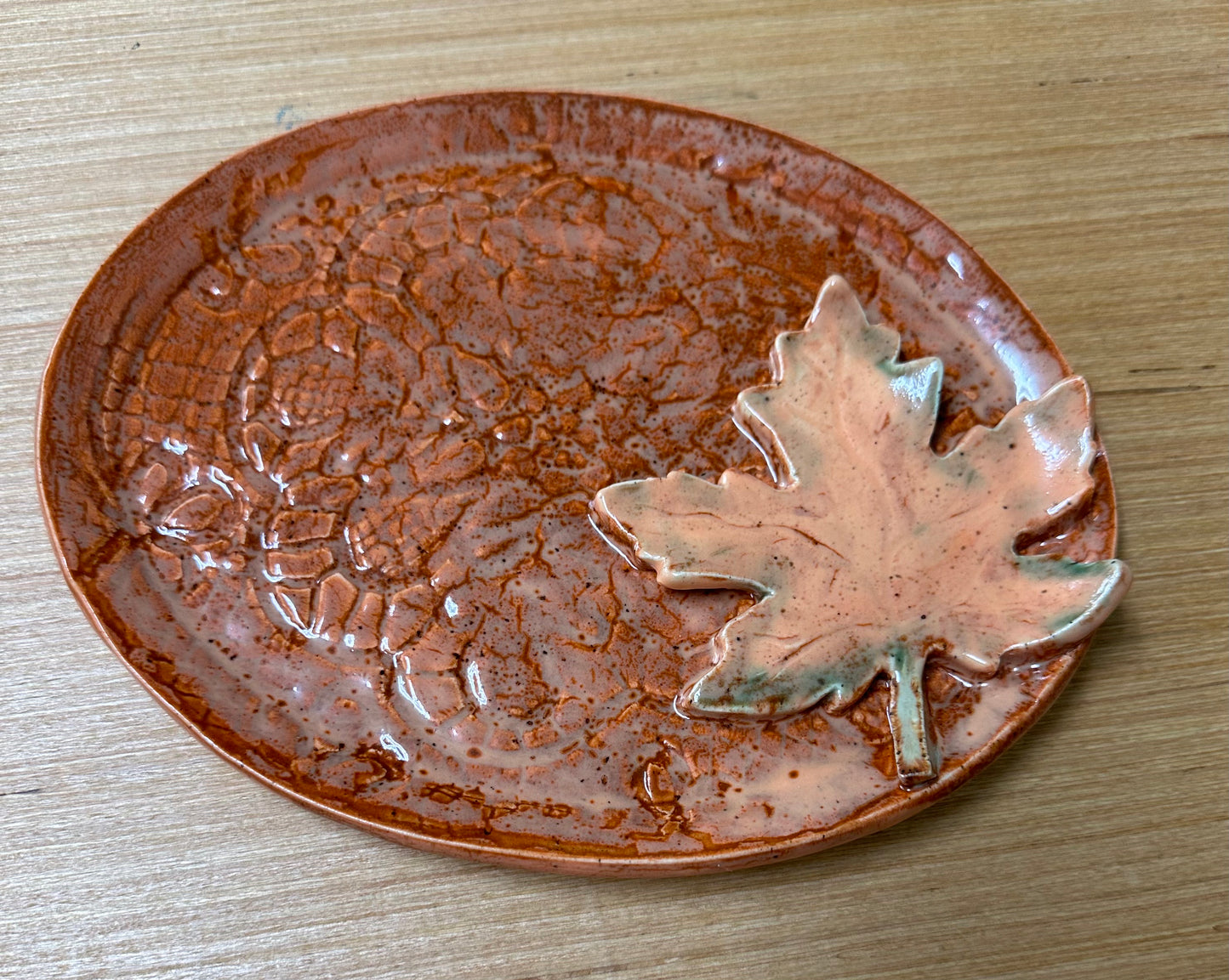 Fall leaf plate (crazy A’s)