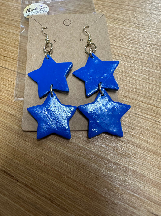 Clay earrings by J