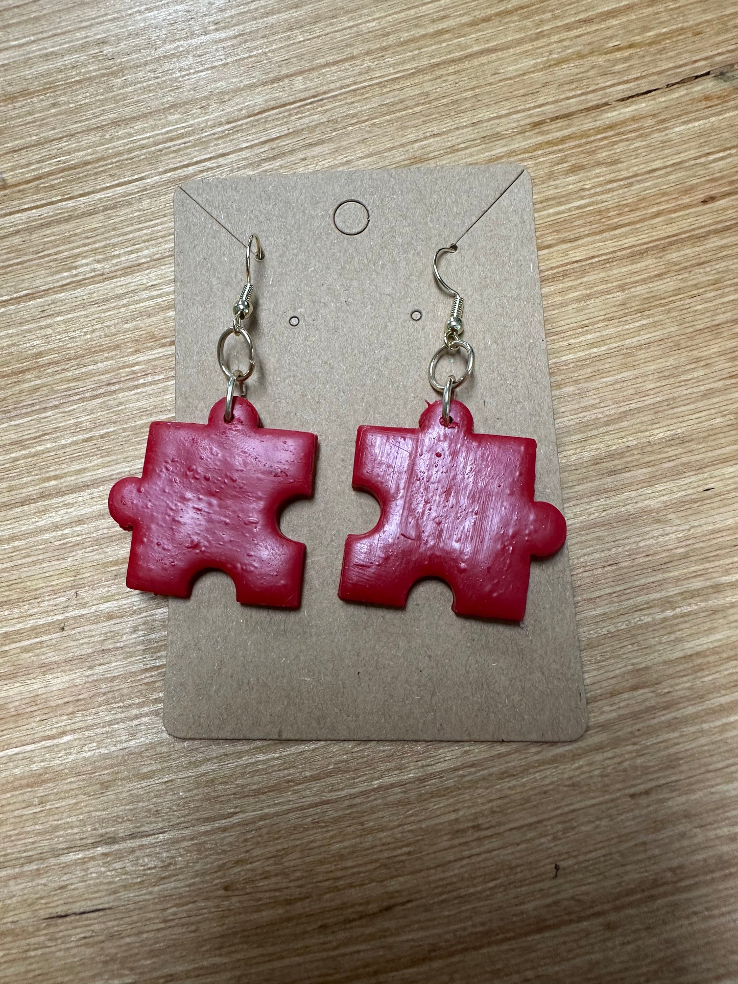 Clay earrings by J