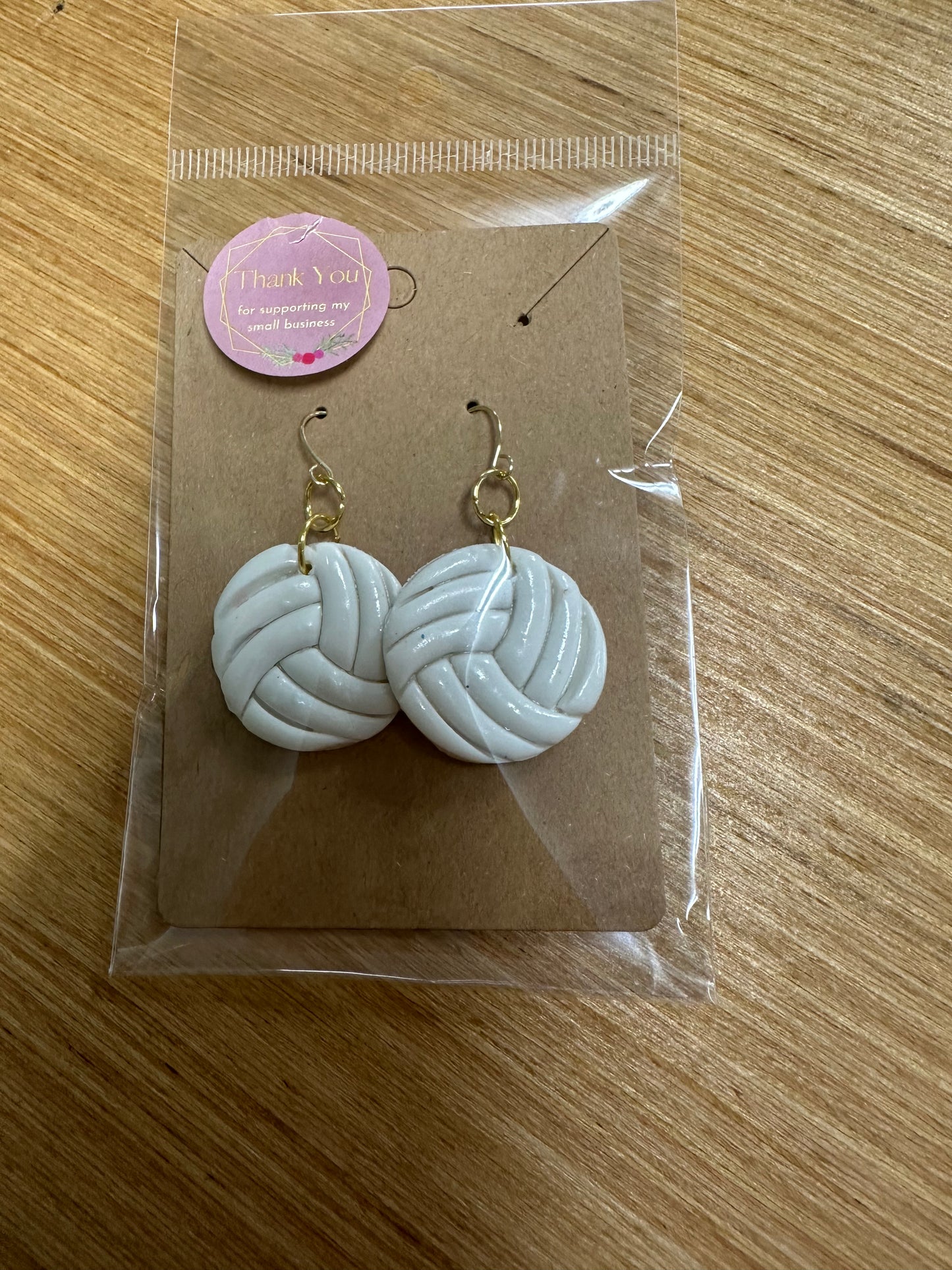 Clay earrings by J