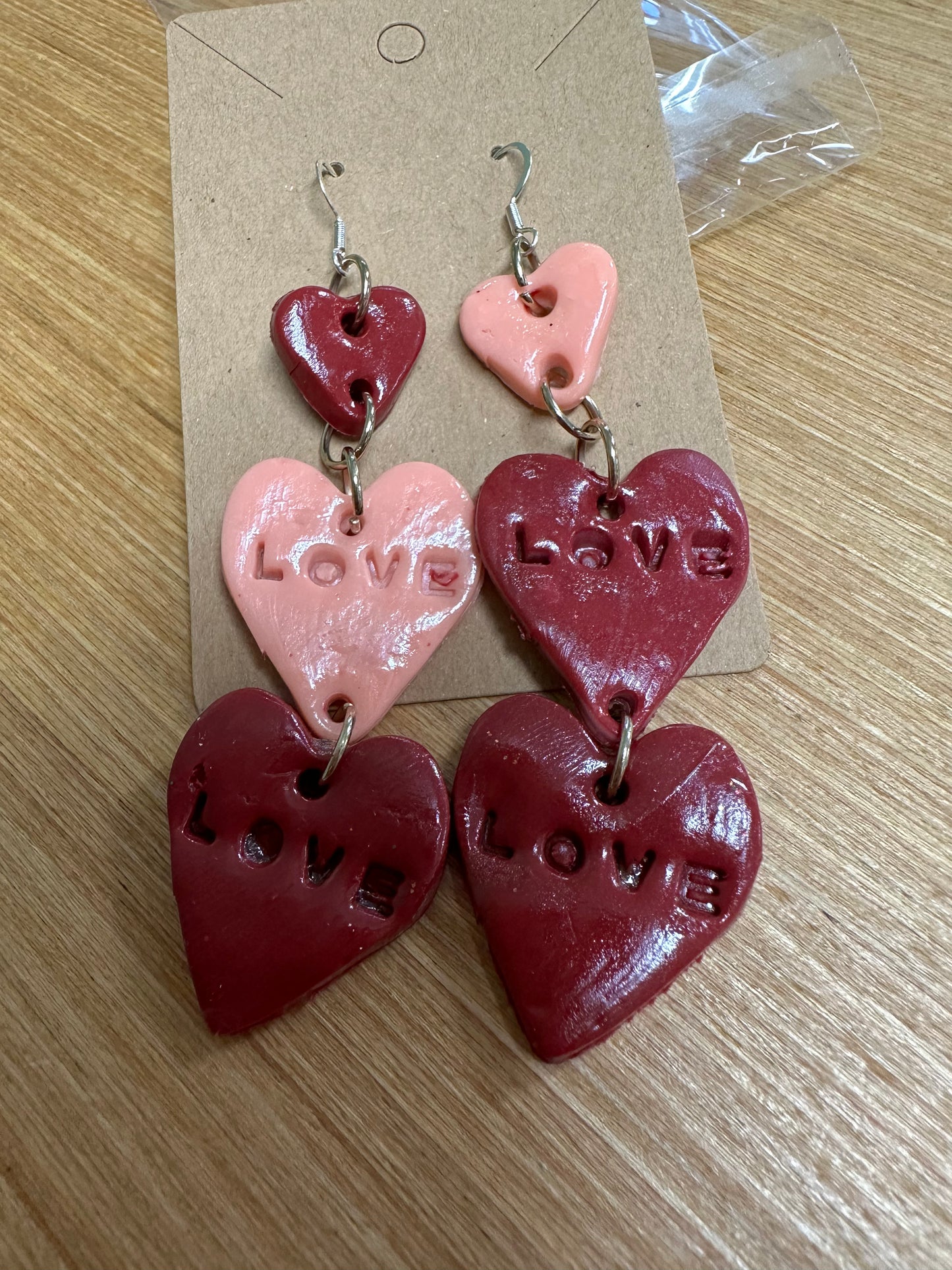 Clay earrings by J