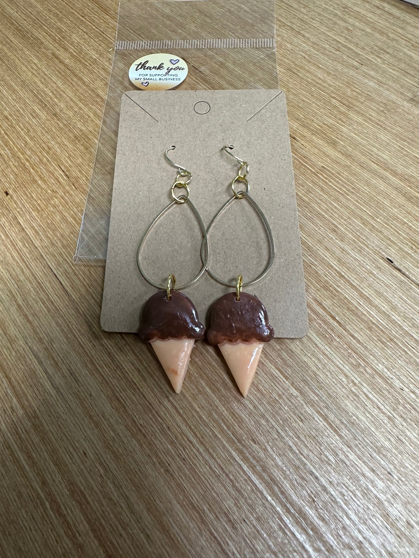 Clay earrings by J