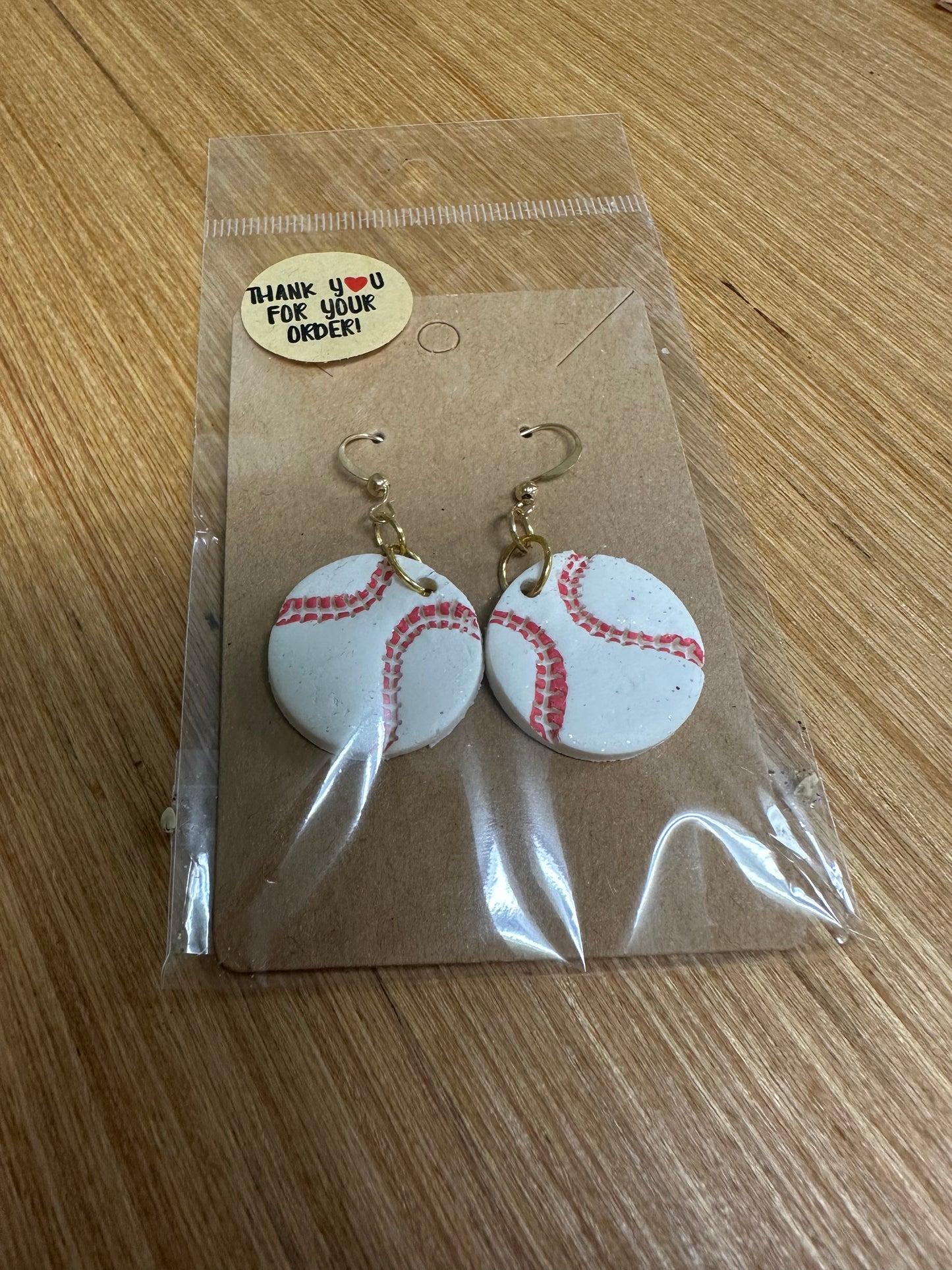 Clay earrings by J