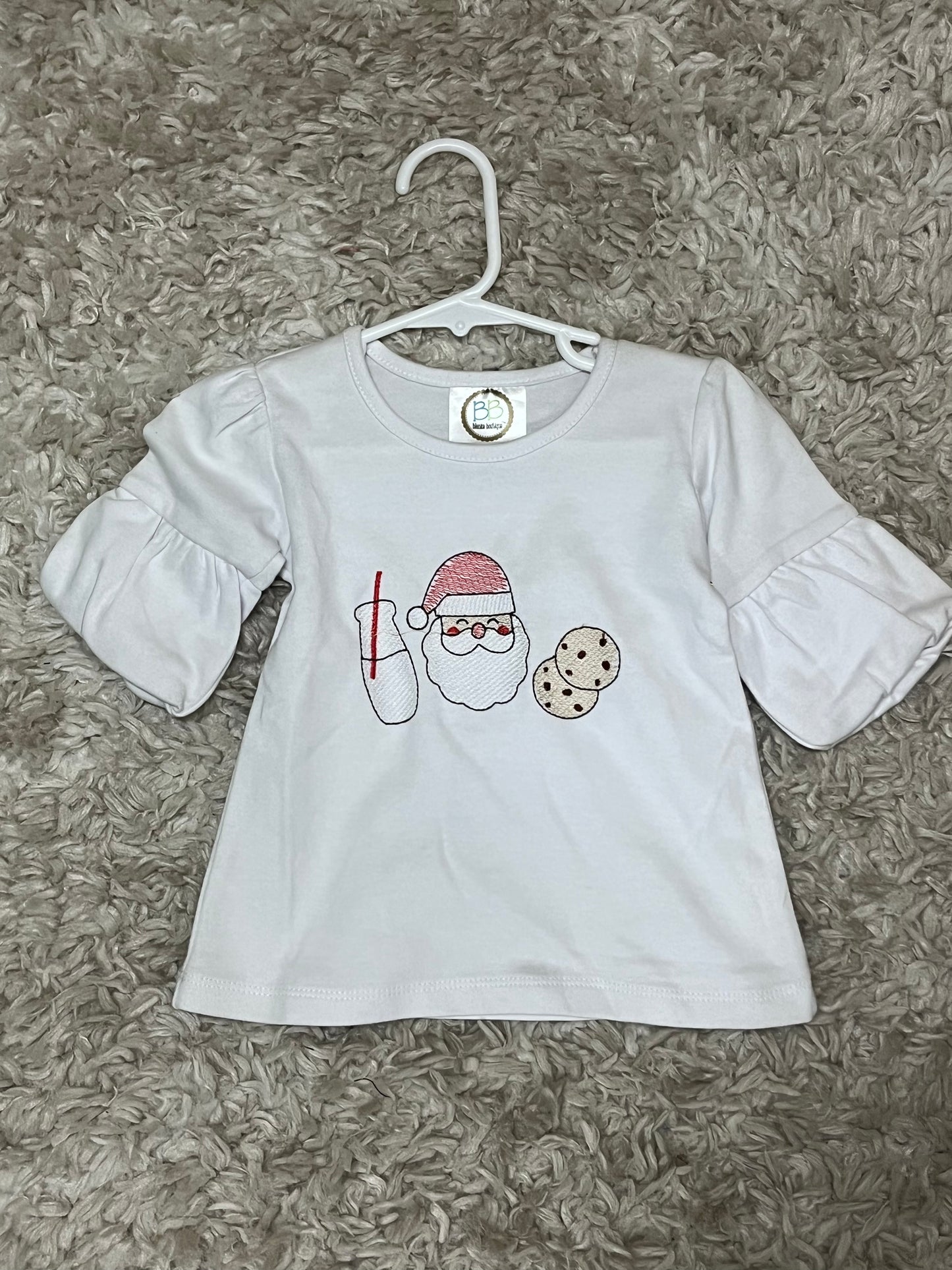 Girls Christmas shirt (HBB)