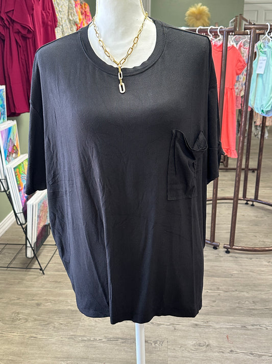 Oversized Ribbed Tee