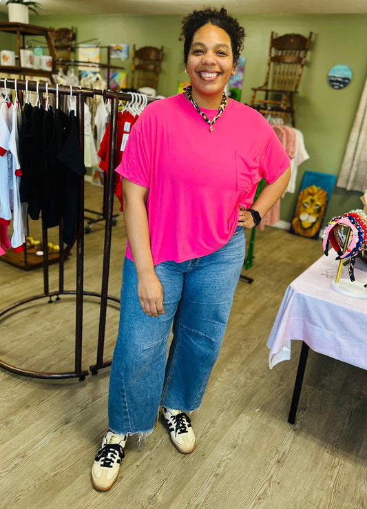 Zenana Oversized Ribbed Top