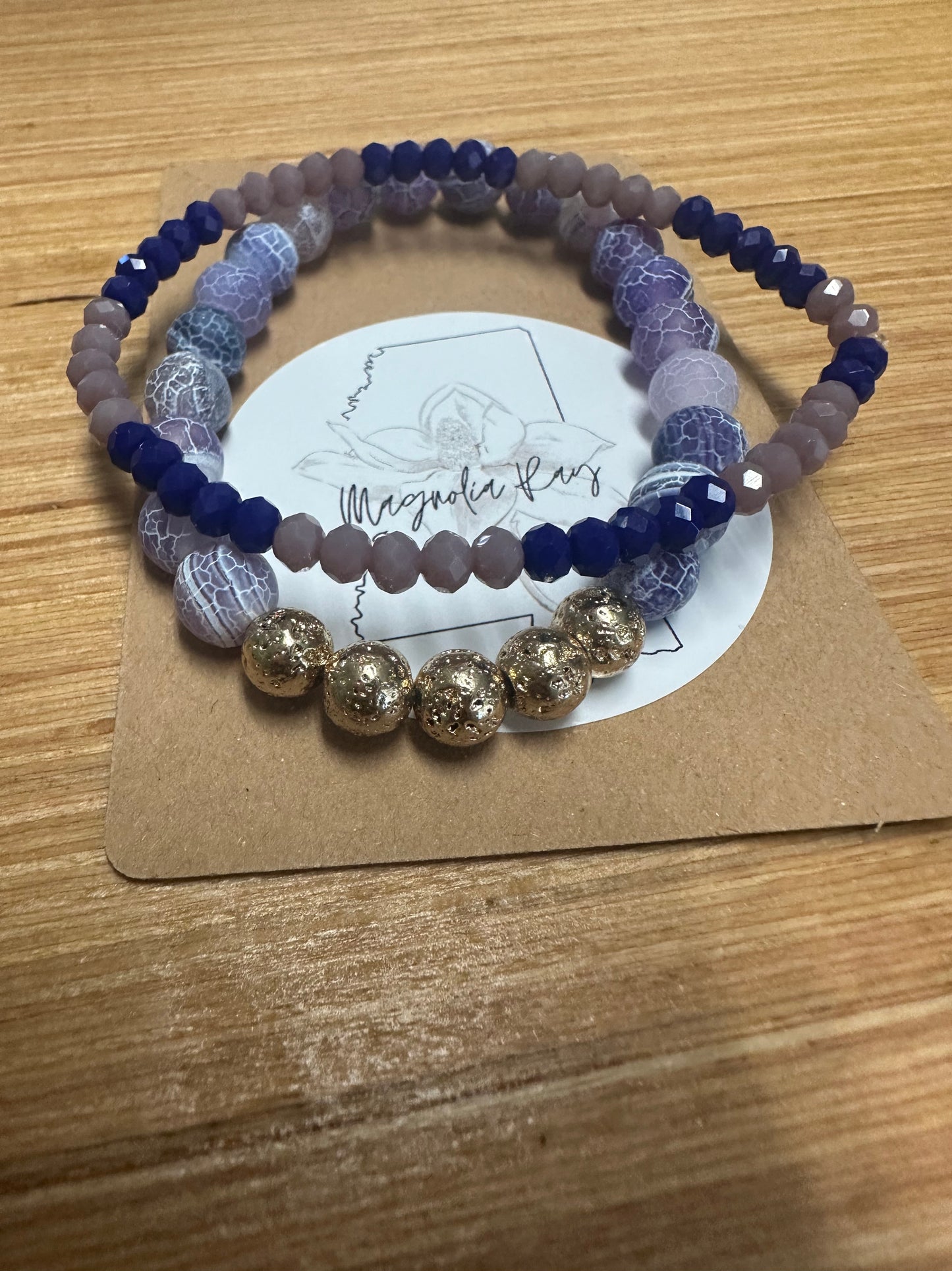 Blue butterfly design bracelets