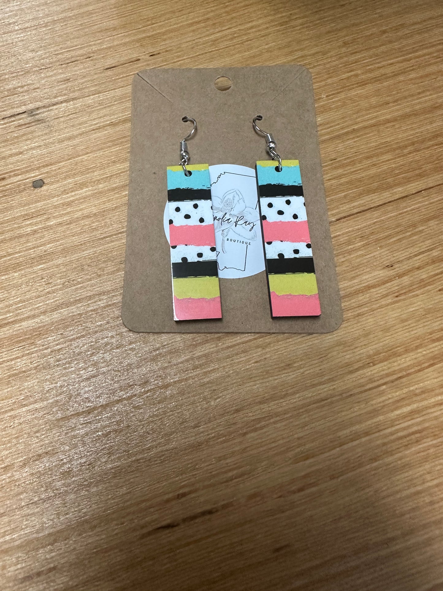 Rectangle earrings by CEN